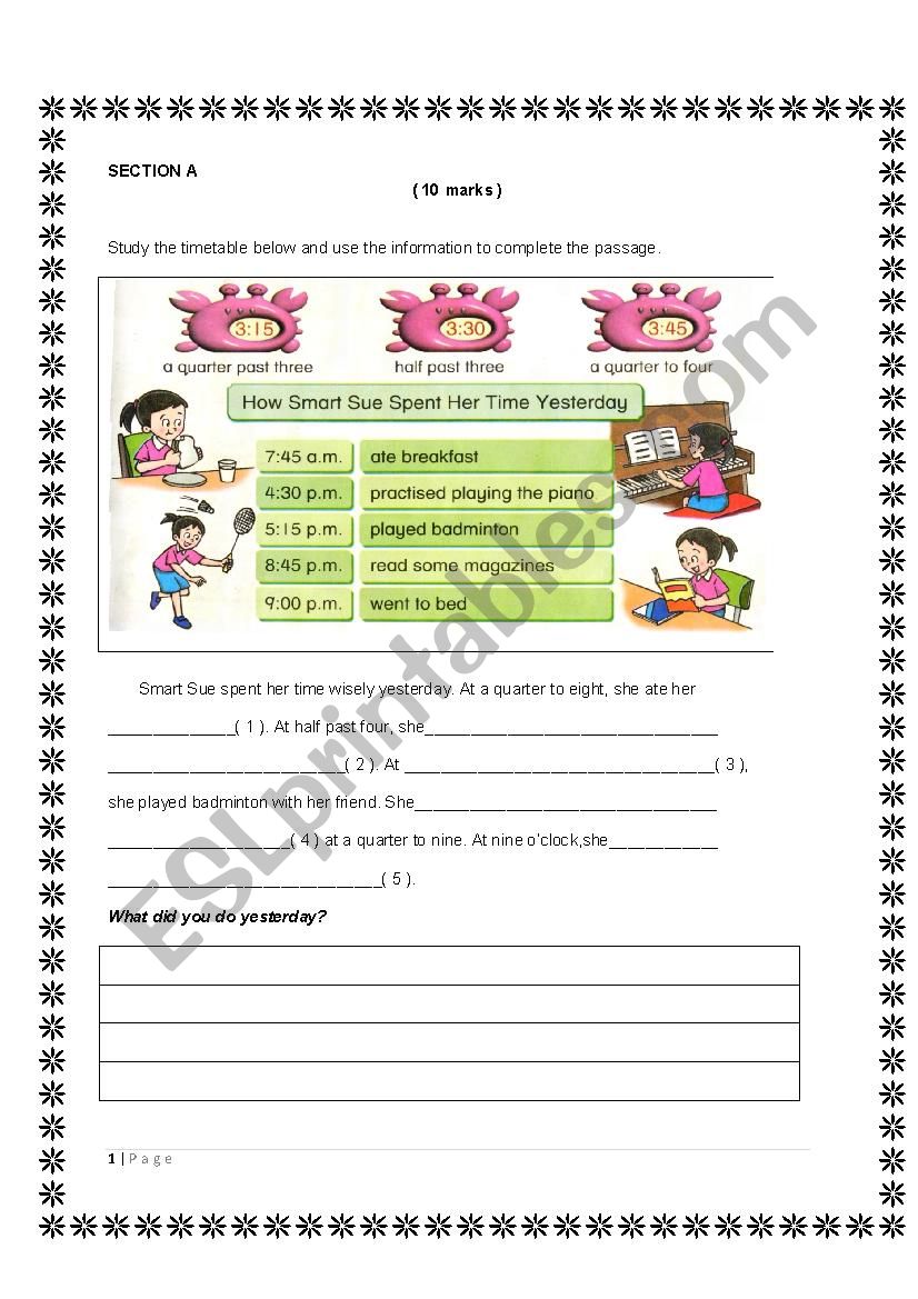 Simple writing for beginners worksheet