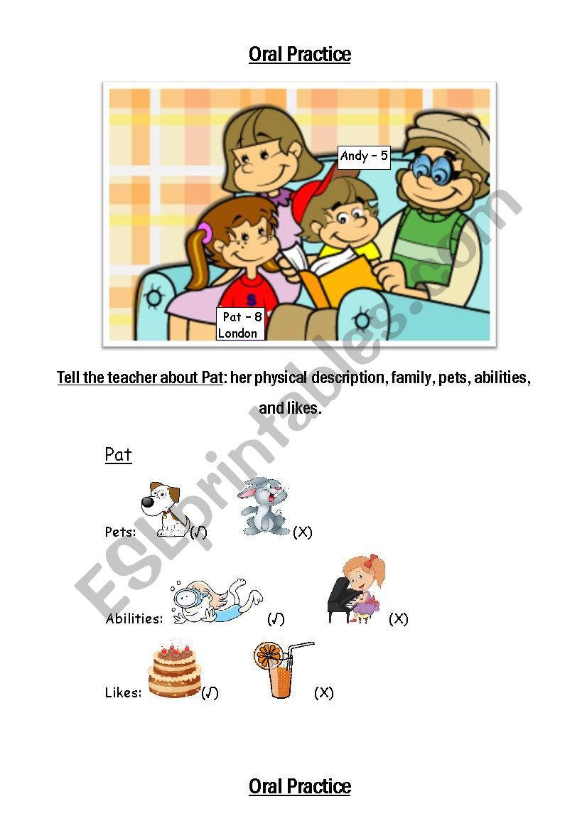 Oral Practice, describing pictures (Part 1)