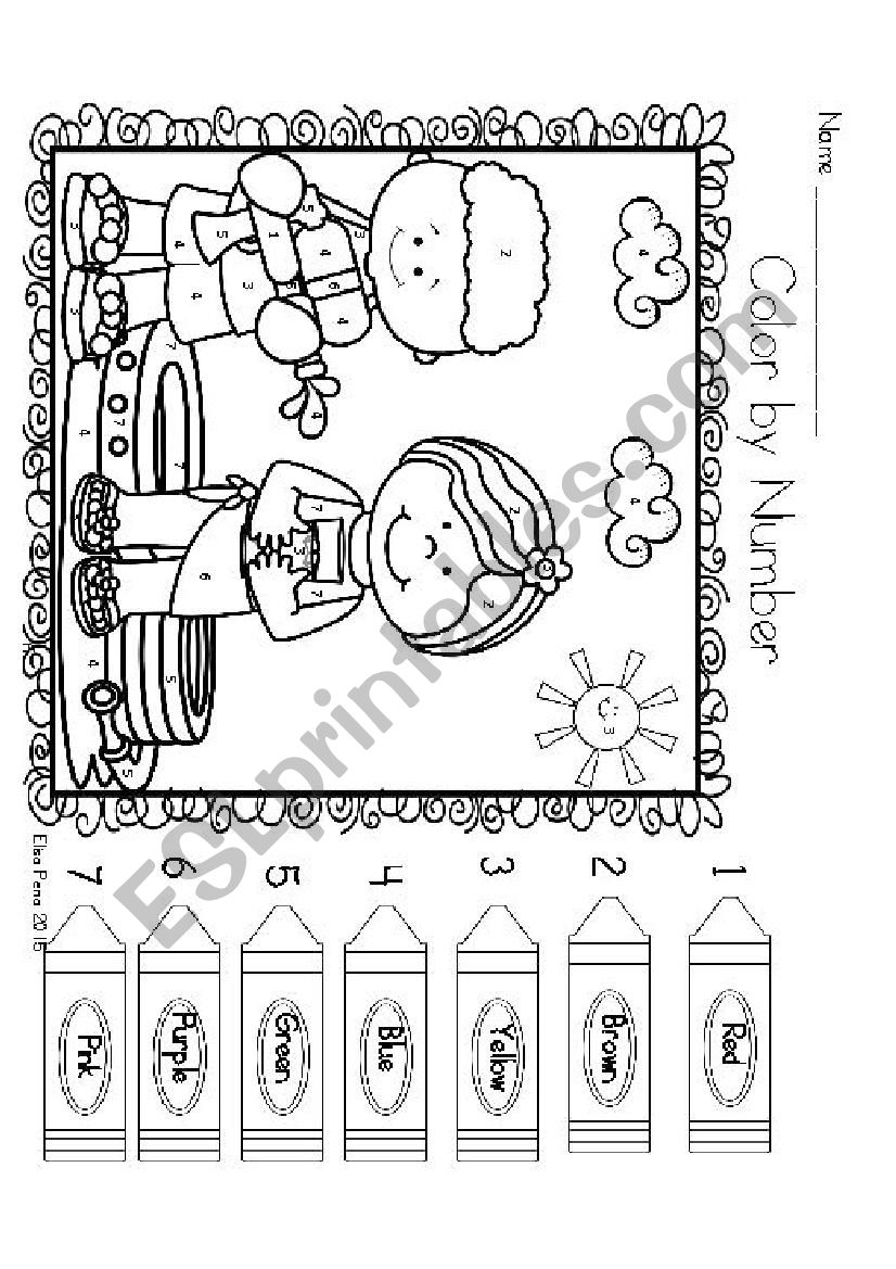 Exam COLORS worksheet