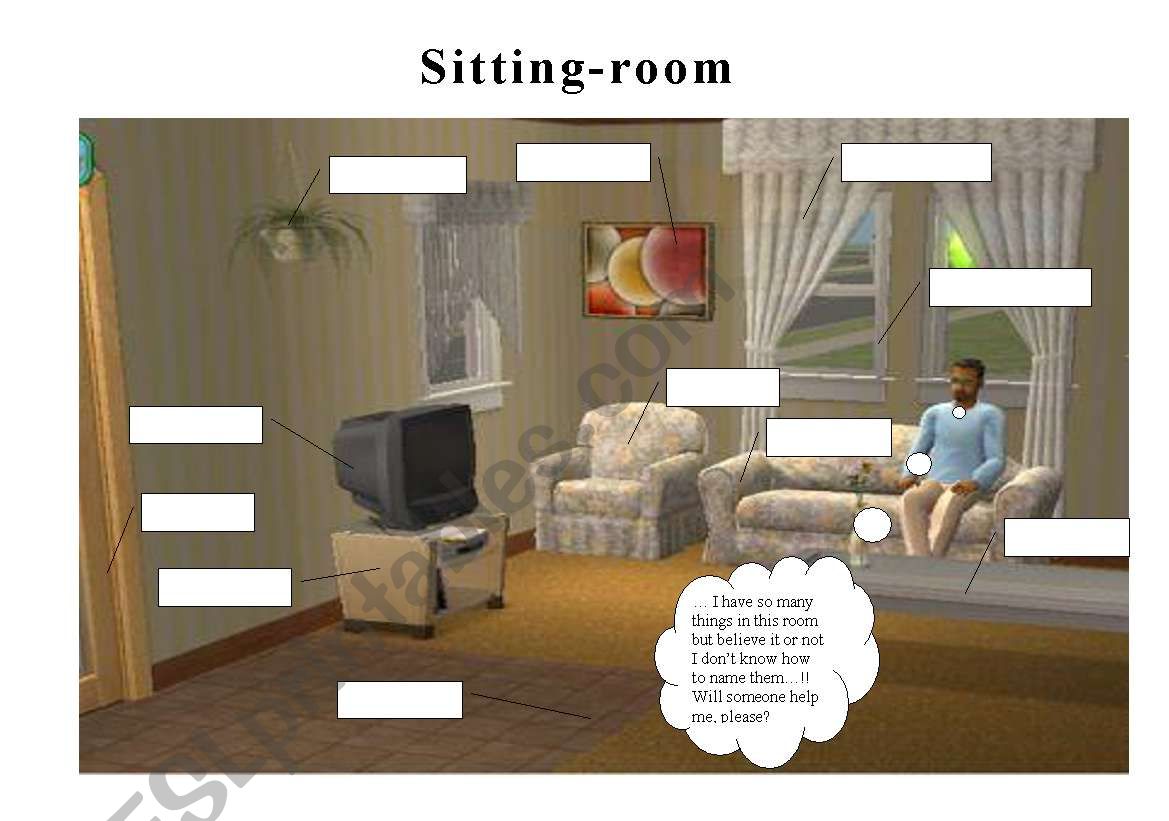 Sitting-room worksheet