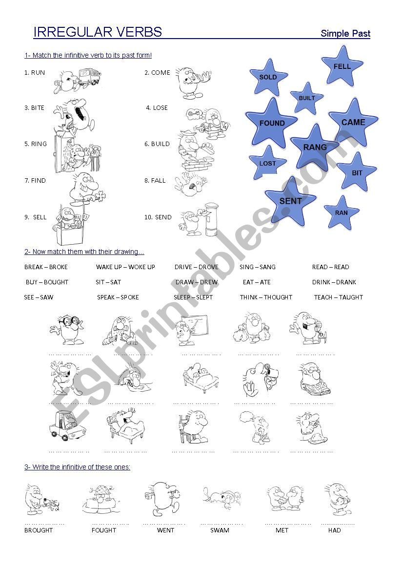 Simple Past - Irregular Verbs worksheet