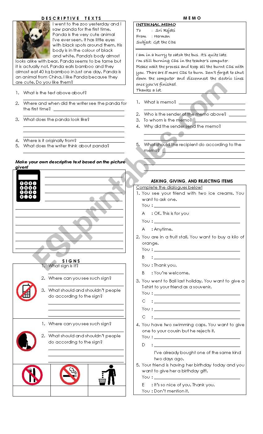 descriptive-text-esl-worksheet-by-lilufes