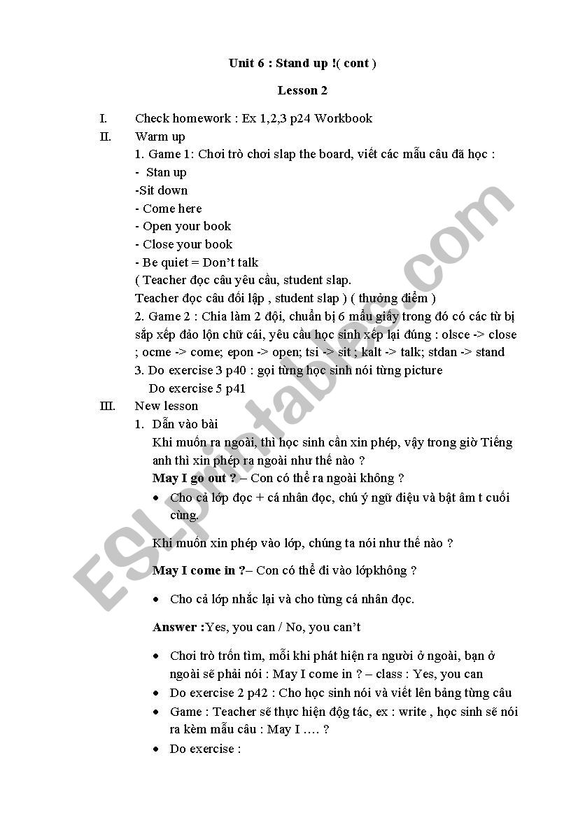 English for grade 3 worksheet