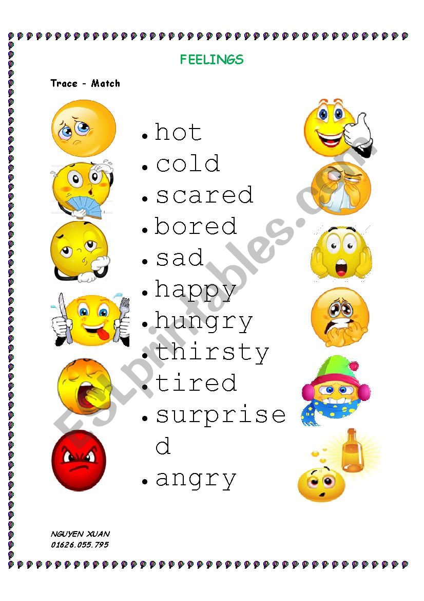 FEELINGS worksheet