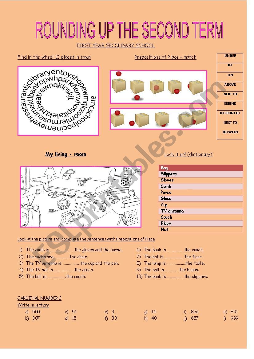 ROUNDING UP THE SECOND TERM worksheet