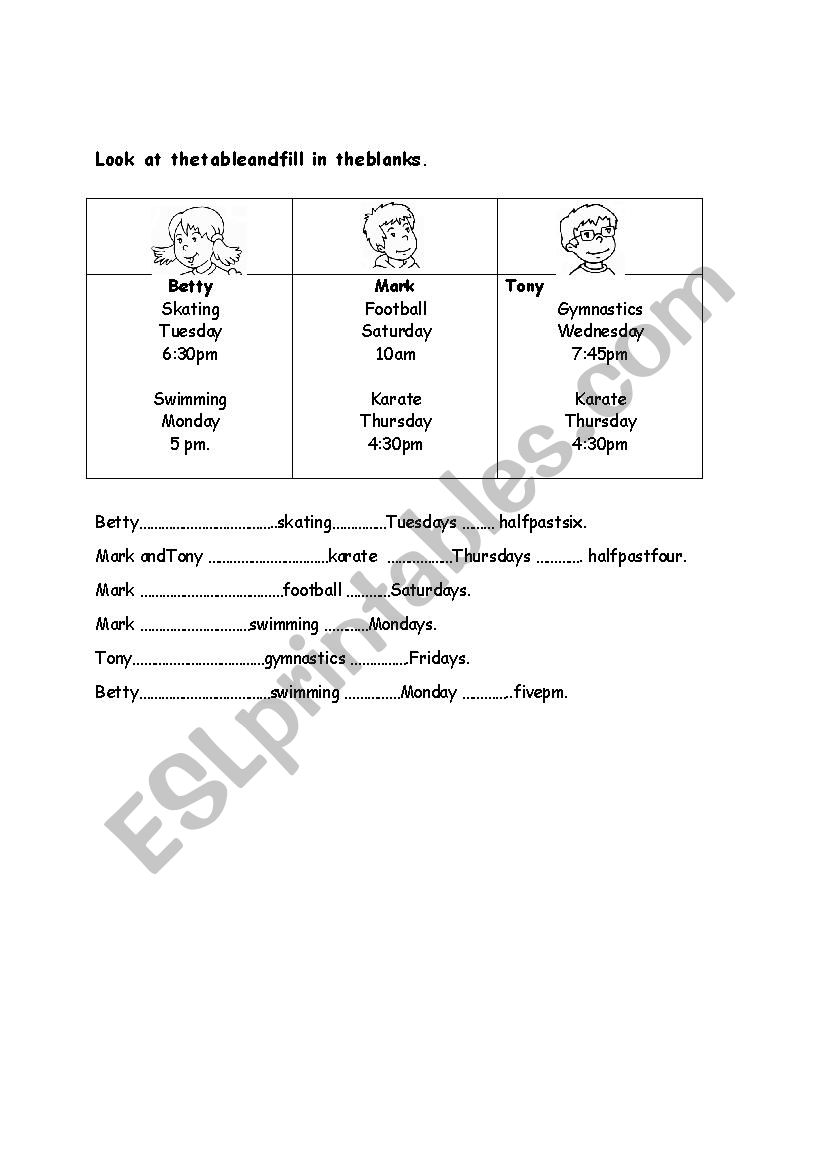 simple present-present cont. on- at