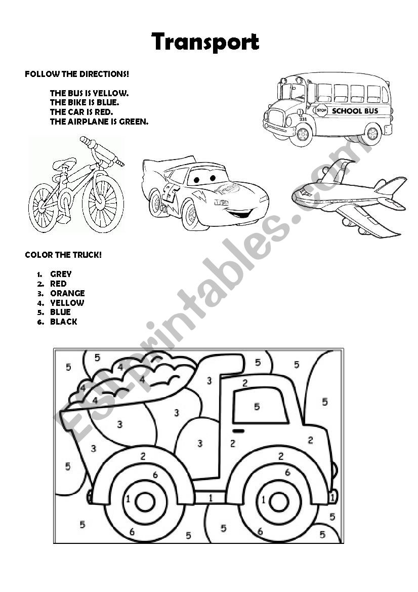 Transport worksheet