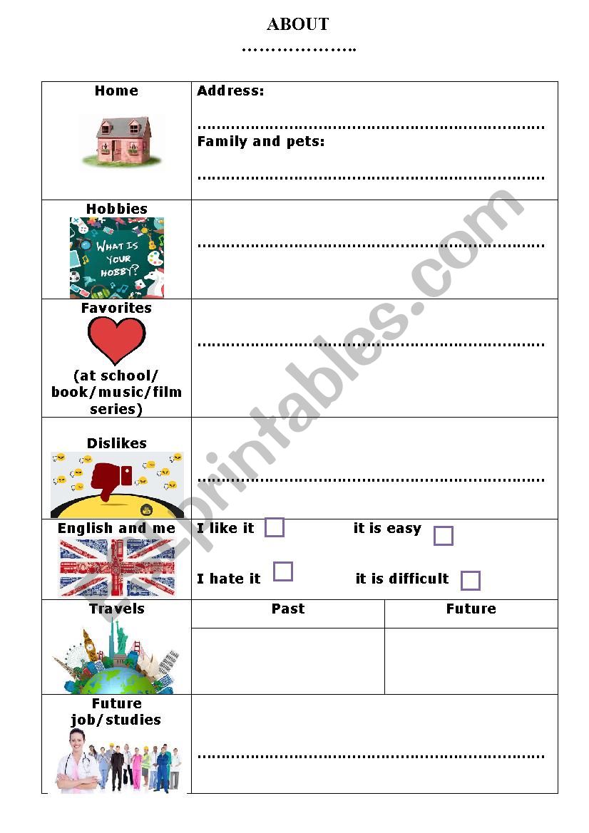 Introduction worksheet