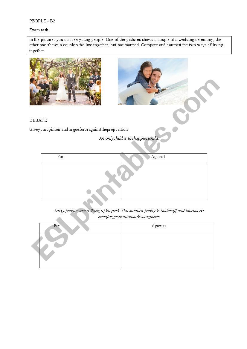 People worksheet