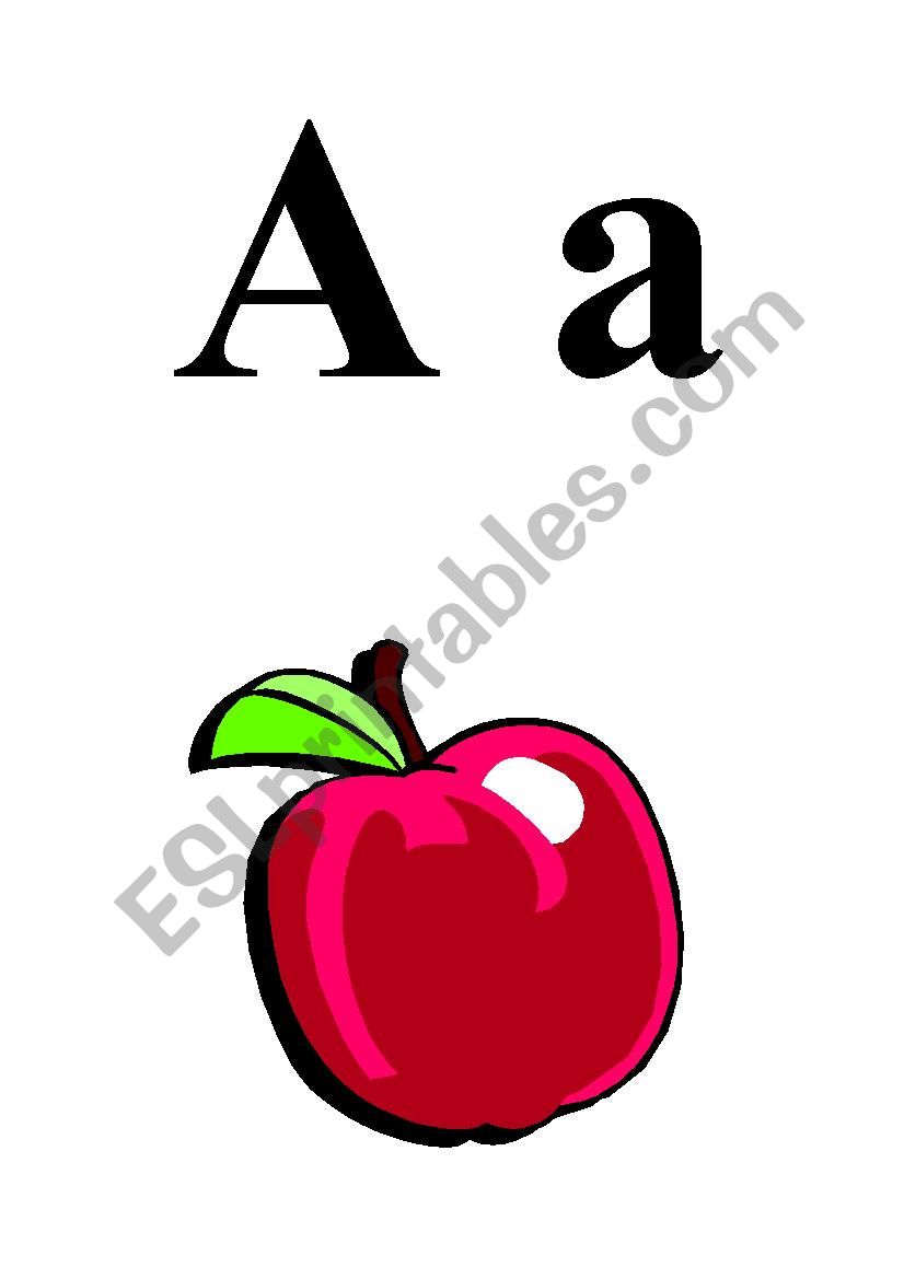 alphabet flashcards worksheet