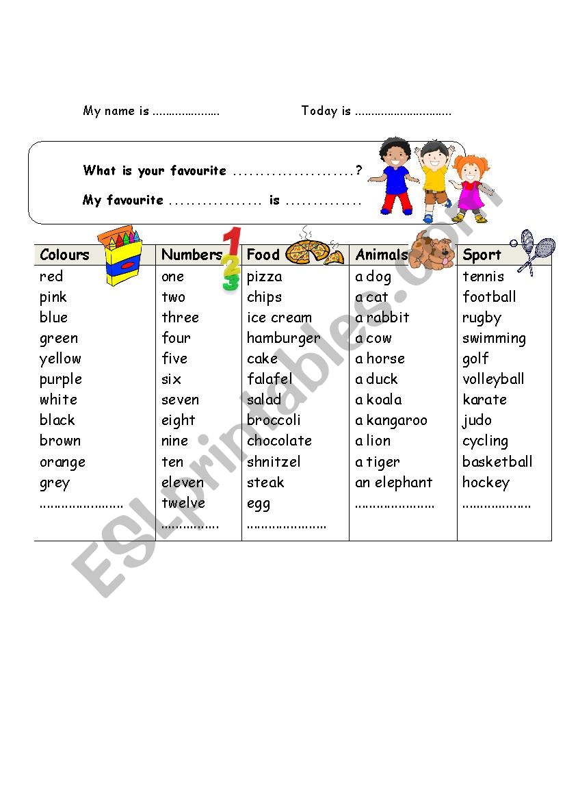 Lets remember words. worksheet