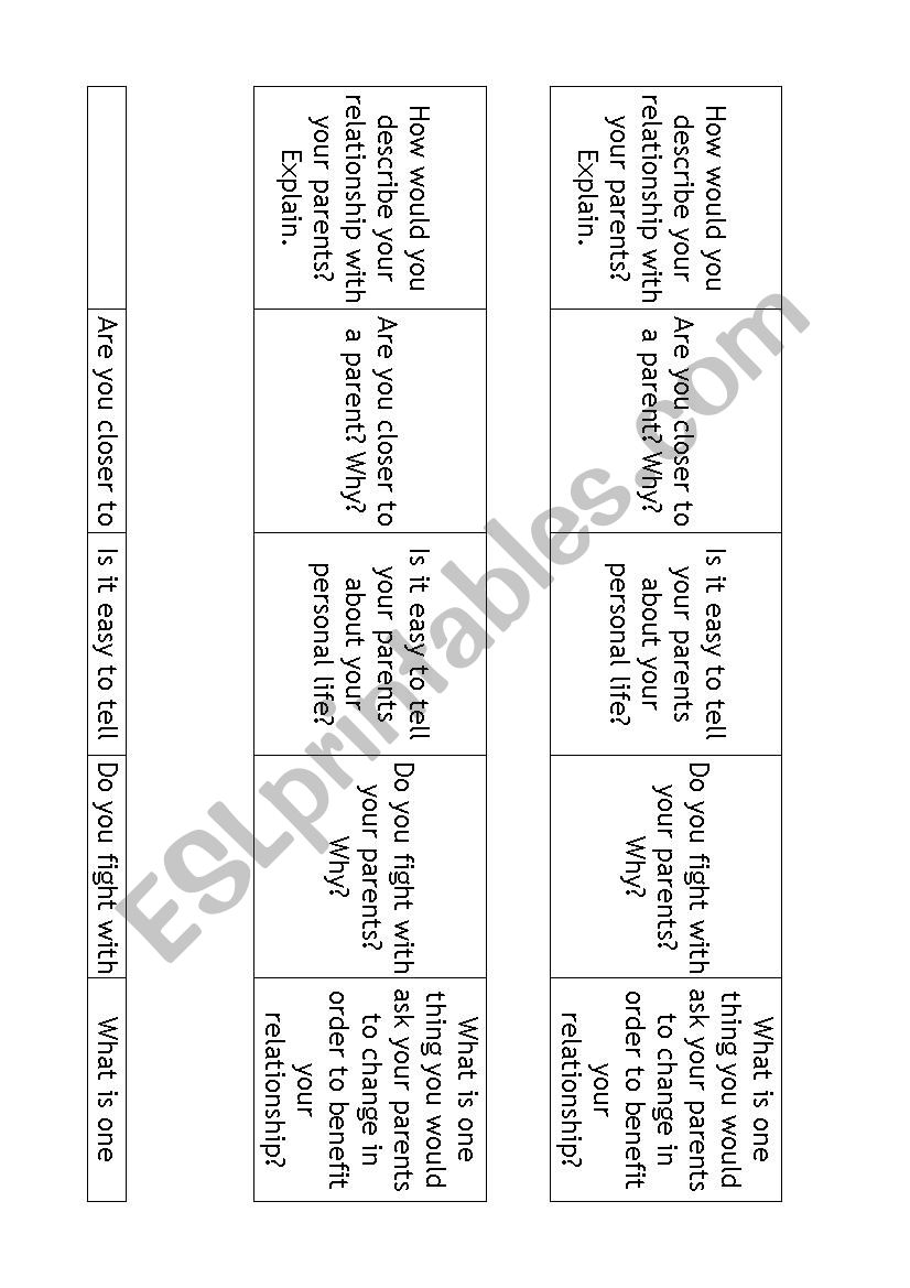 GENERATION GAP. DISCUSSION QUESTIONS