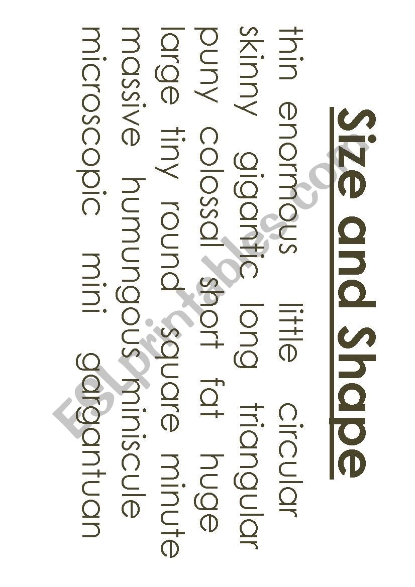 Feeling Words posters worksheet