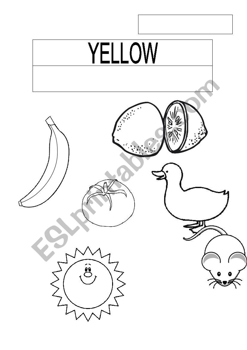 Yellow worksheet