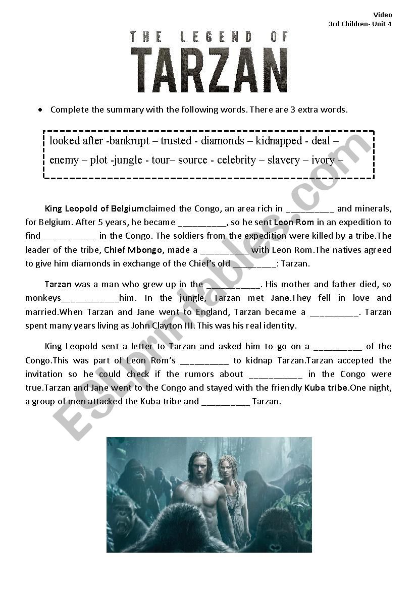 The Legend of Tarzan (2016) movie summary