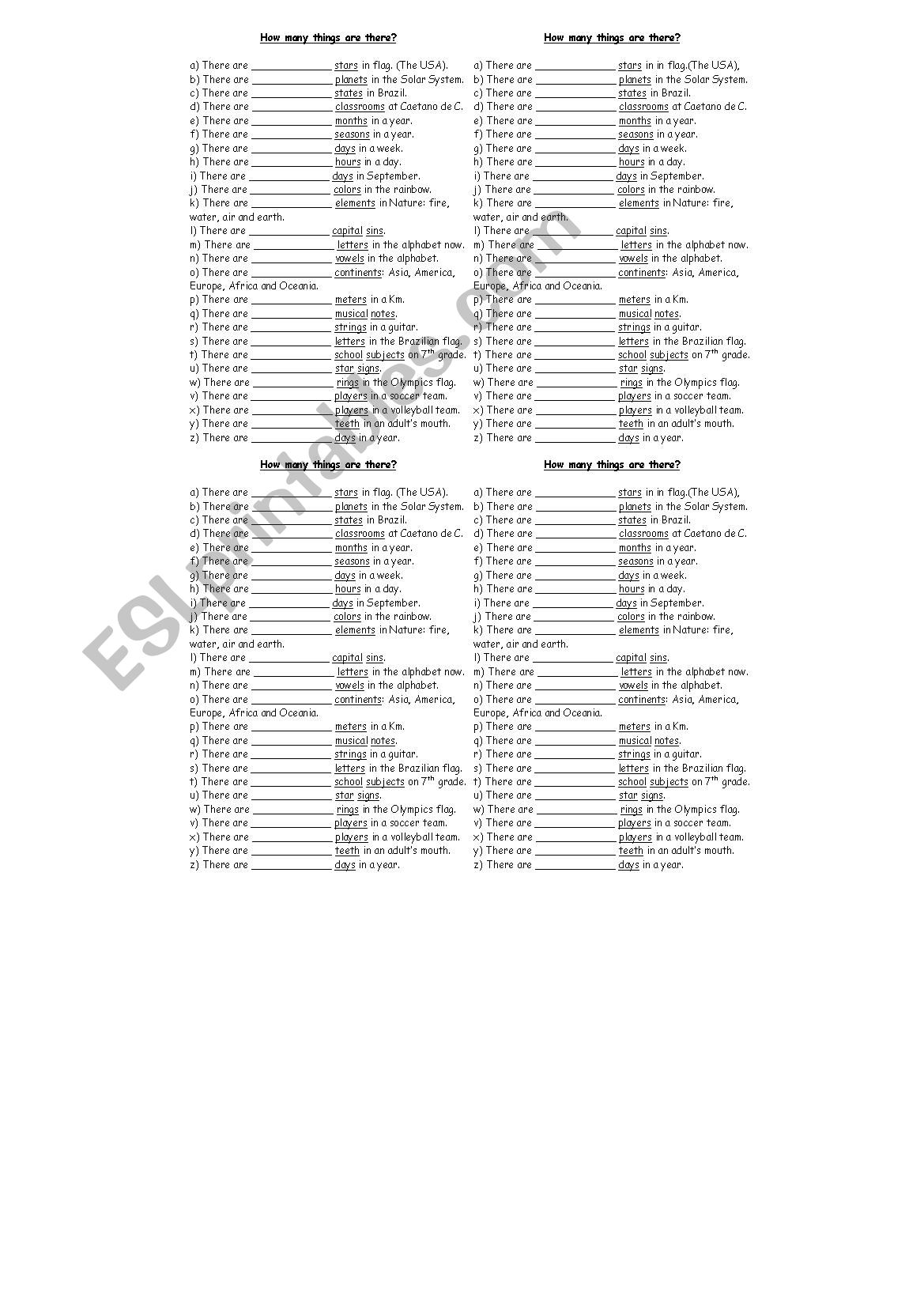 Worksheet there to be phrases worksheet