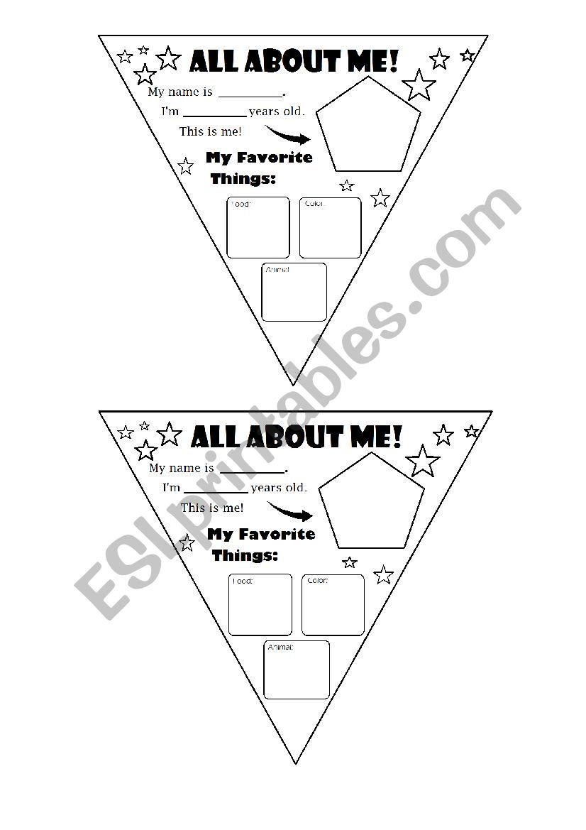 All About Me! Design a flag to introduce yourself