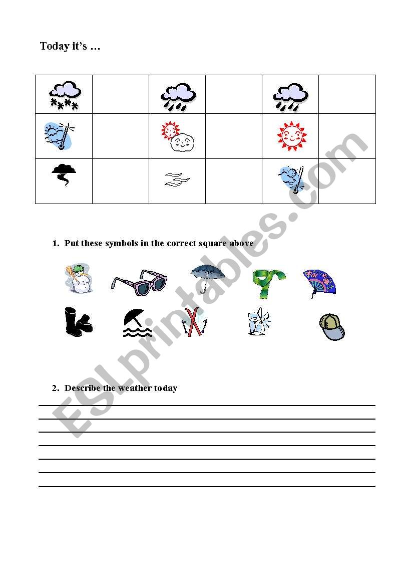 The weather worksheet