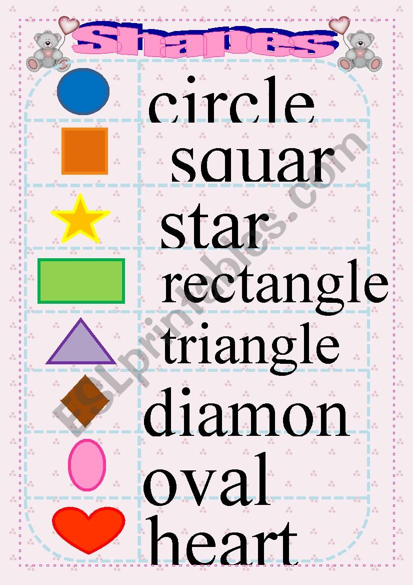 shapes worksheet