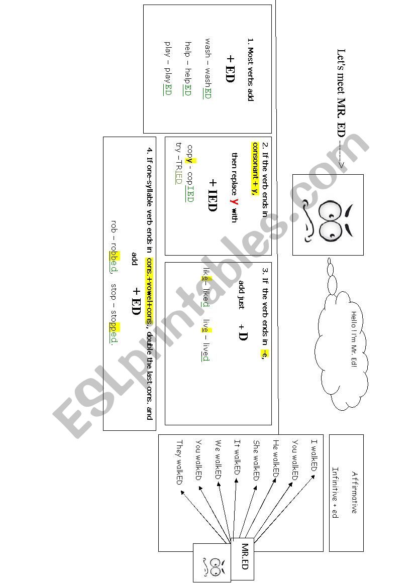 Past Simple Regular Verbs worksheet