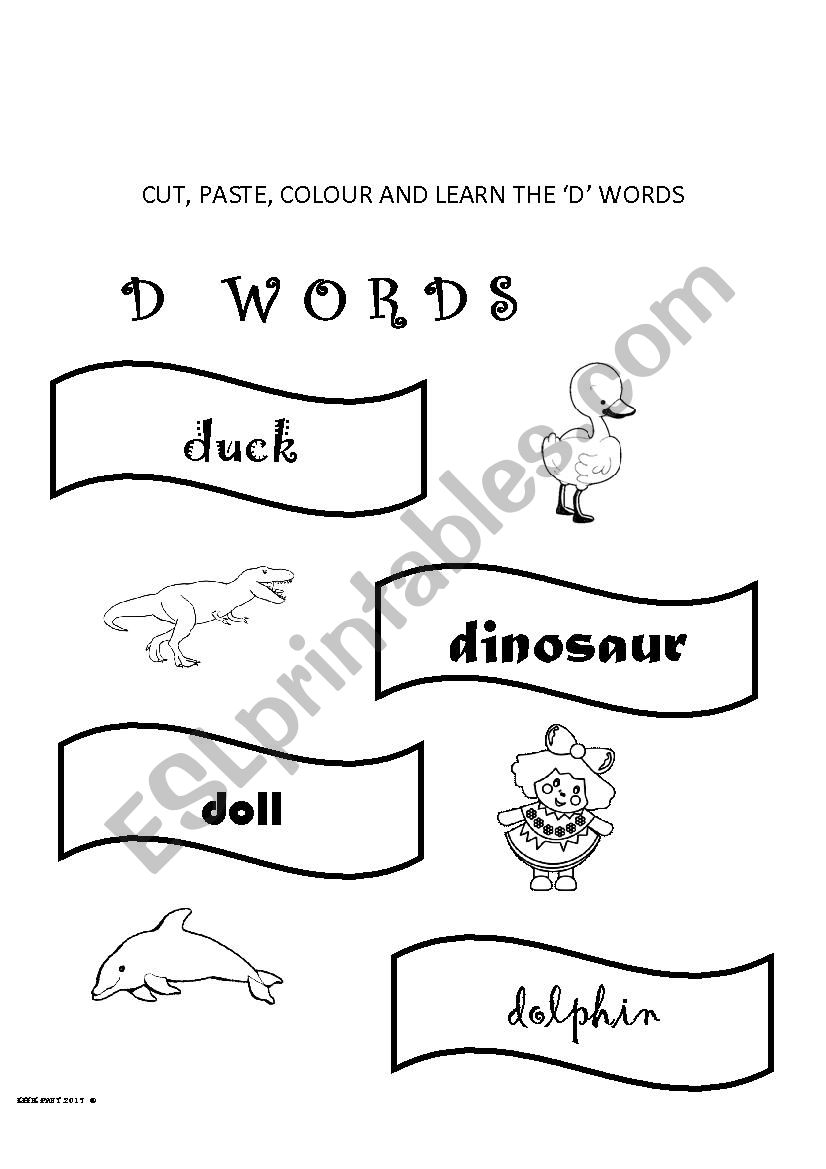 INTERACTIVE BOOK - ALPHABET - THE LETTER D