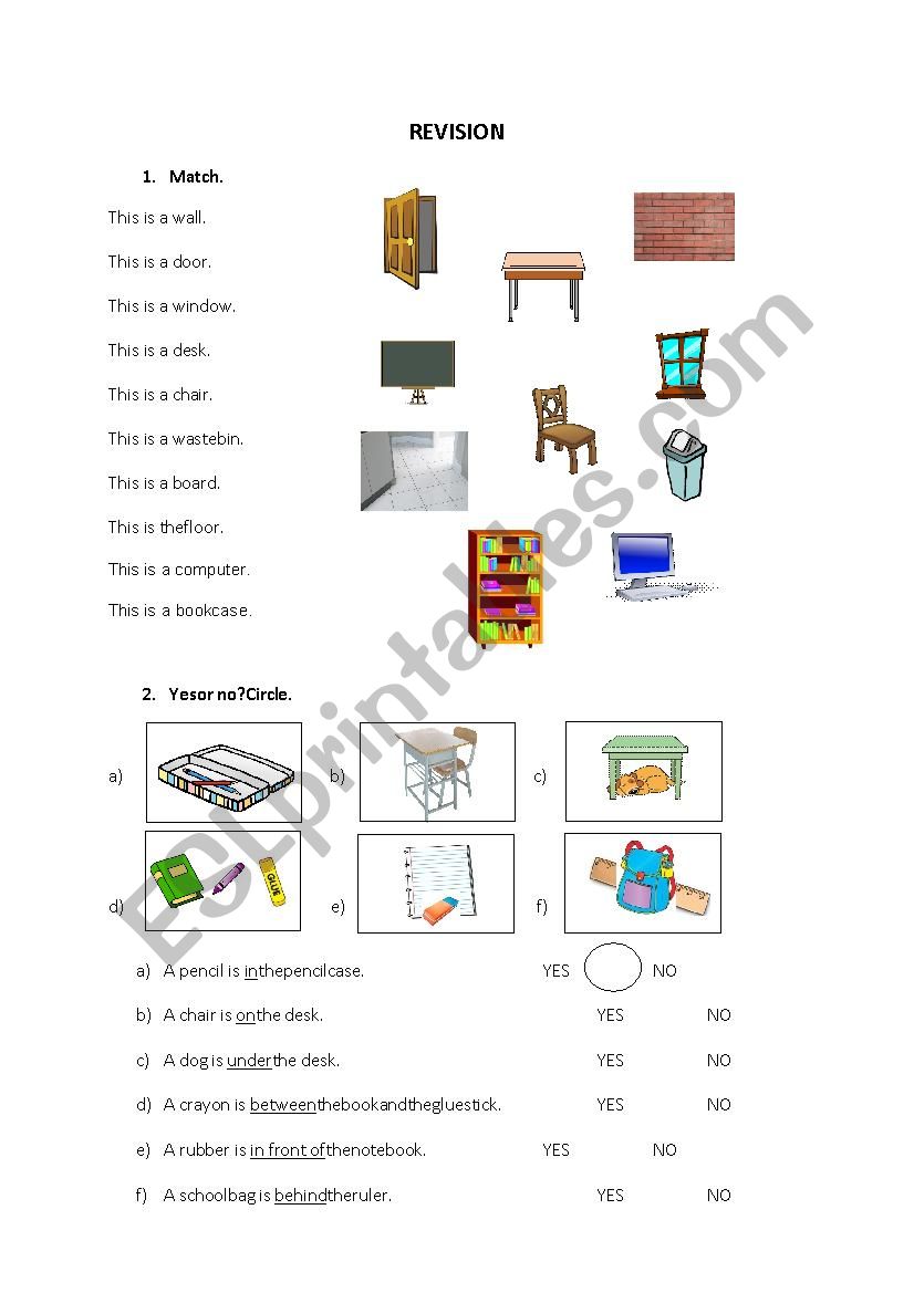 School, prepositions, movements, alphabet