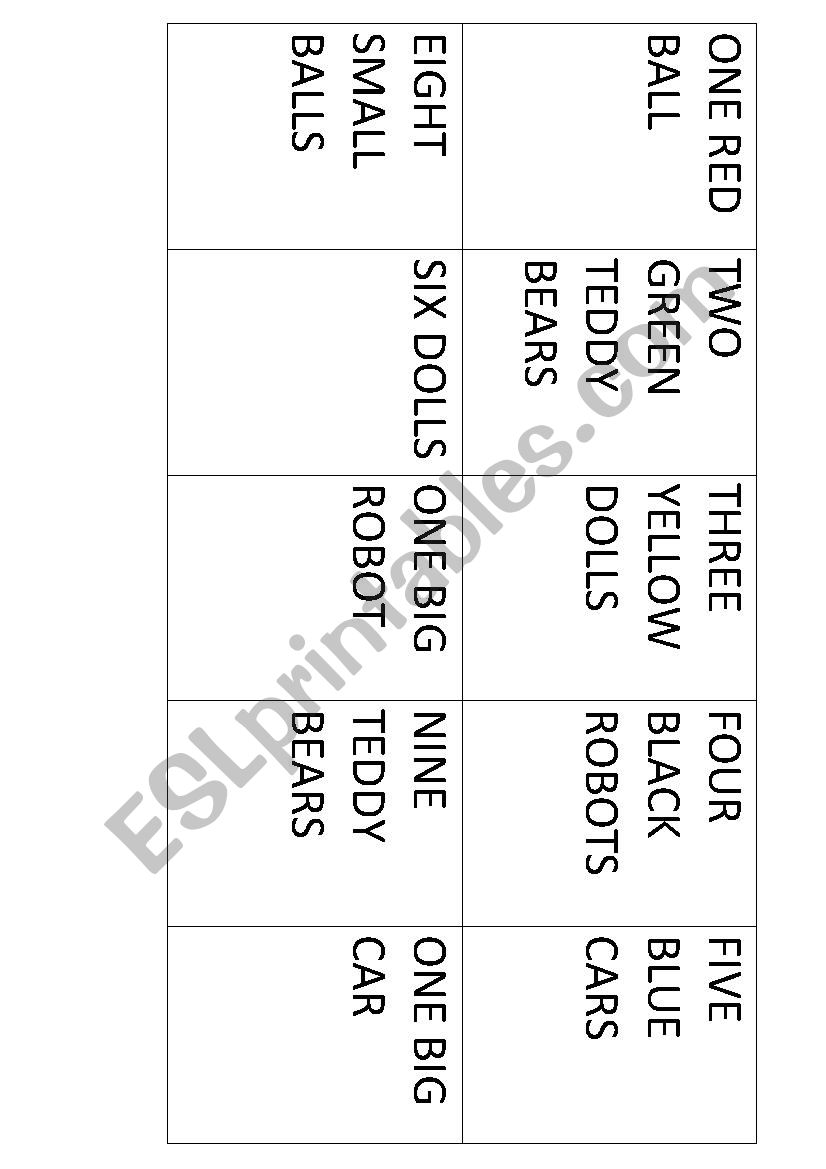 memory  toys worksheet