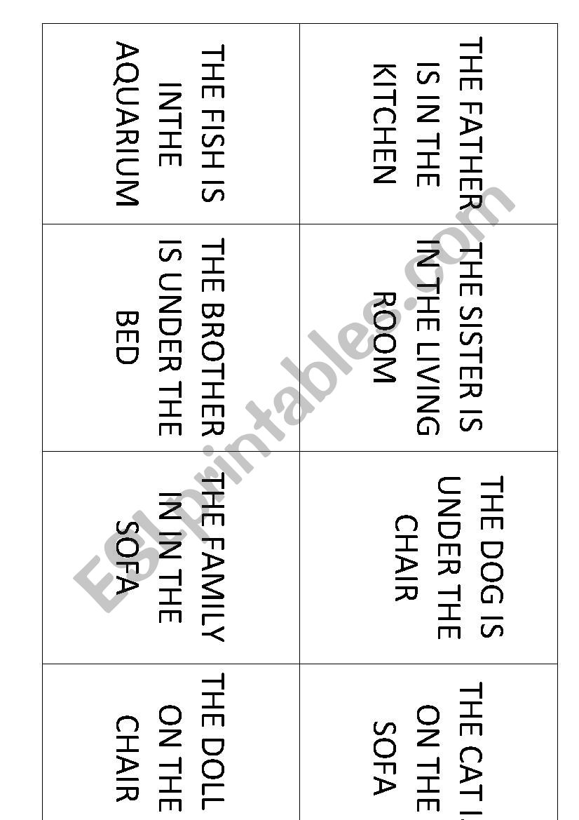 memoru game house and prepositions