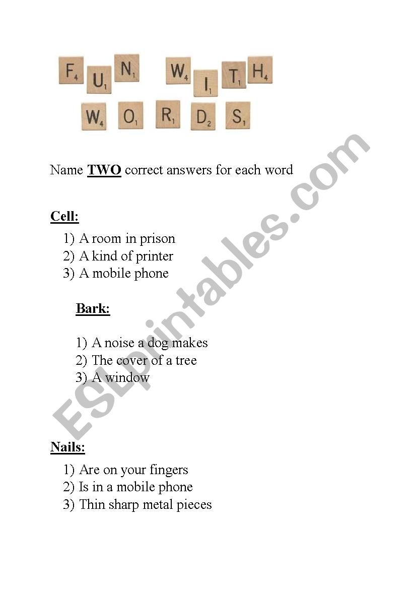 What does it mean? worksheet