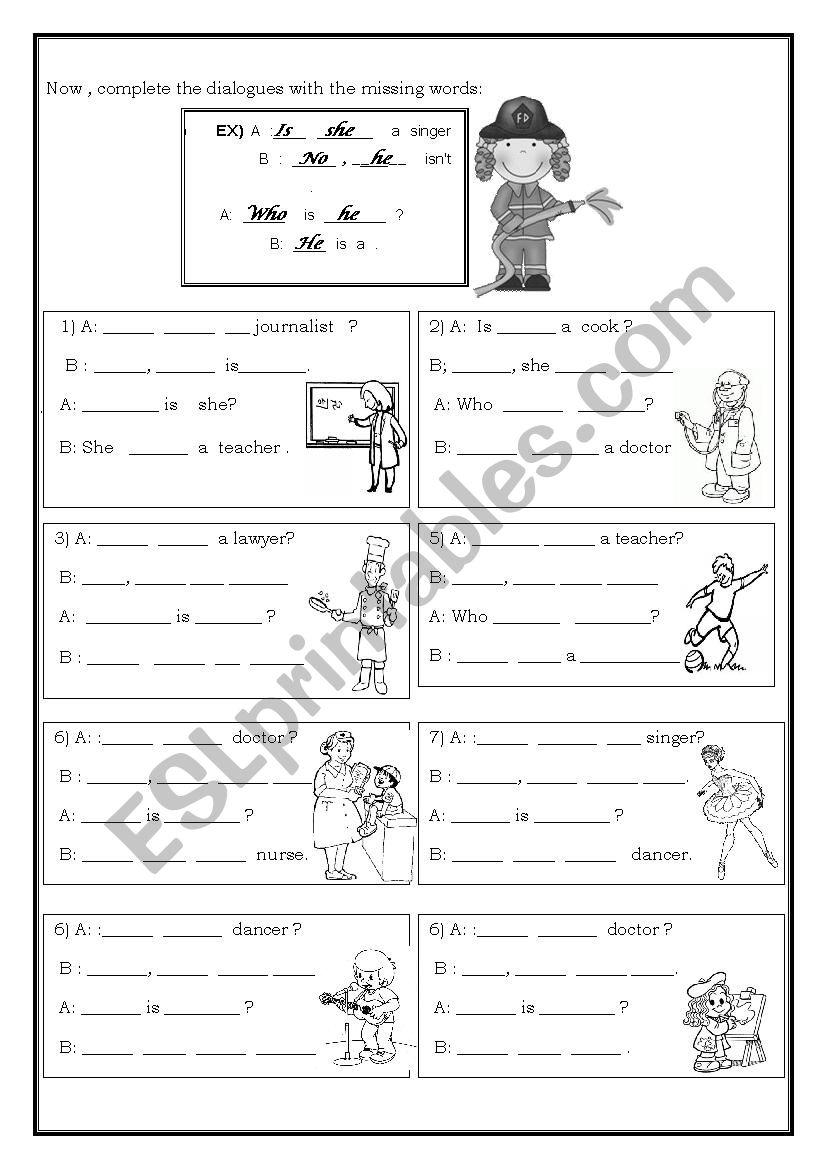 Verb To Be  worksheet