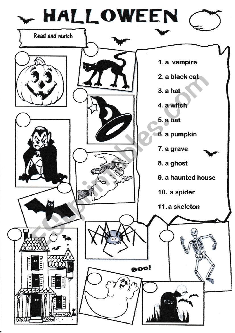 Halloween worksheet