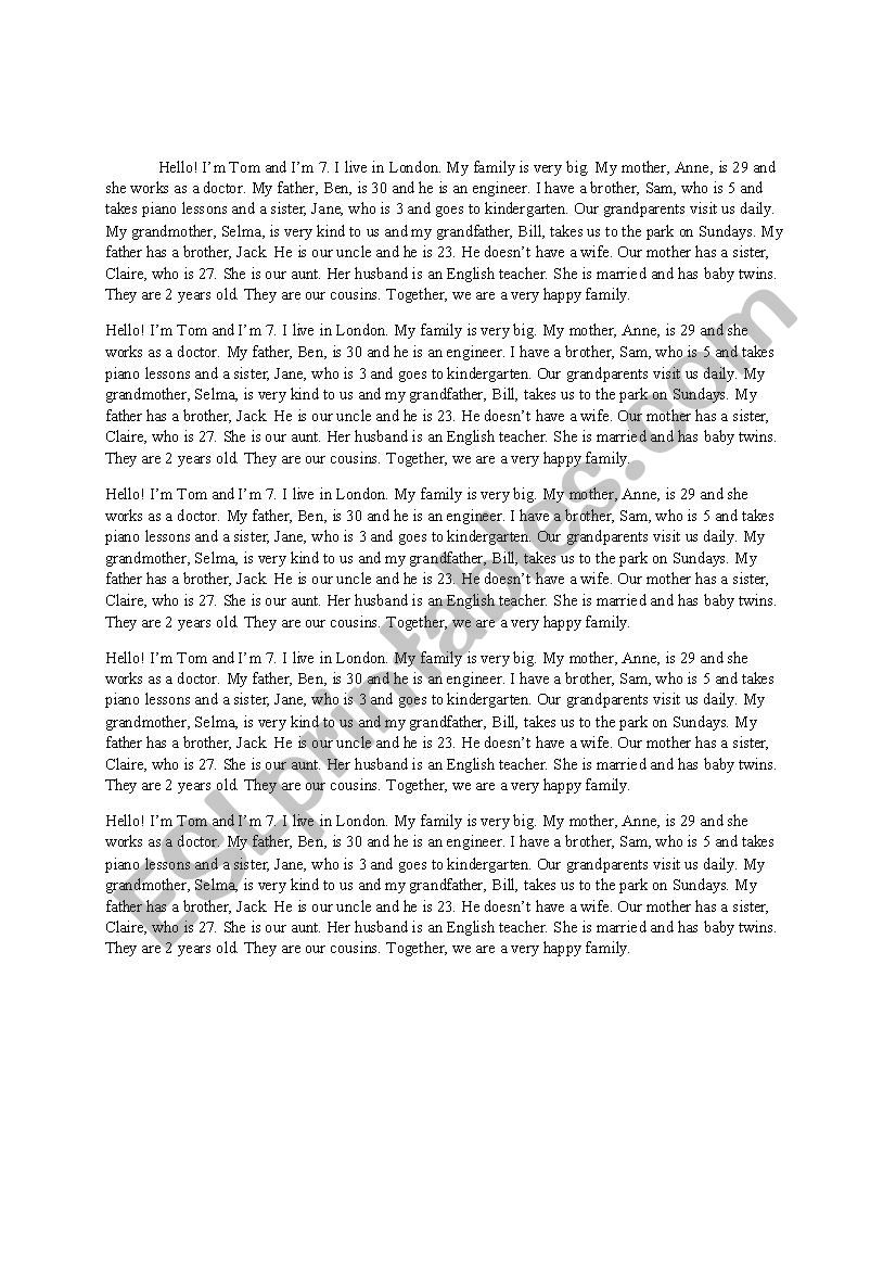 Hello! worksheet