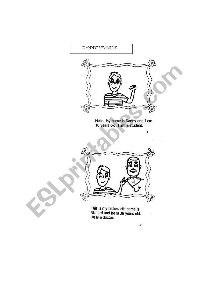 Dannys family (part1) worksheet