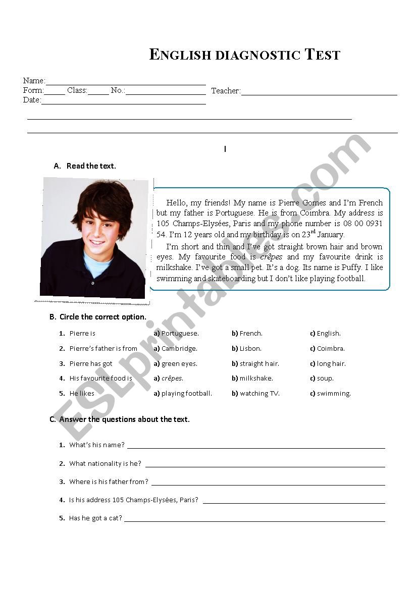 english-diagnostic-test-6th-esl-worksheet-by-pintas