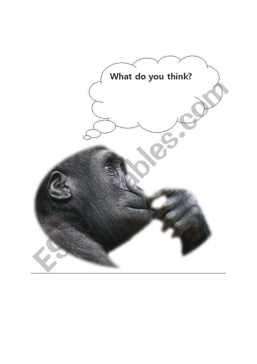 What do you think? worksheet