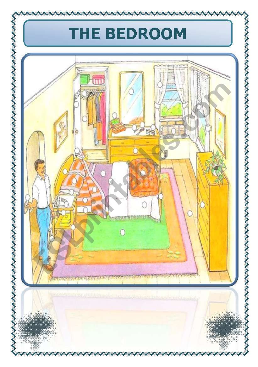 The Bedroom (03.08.08) - ESL worksheet by vanda51