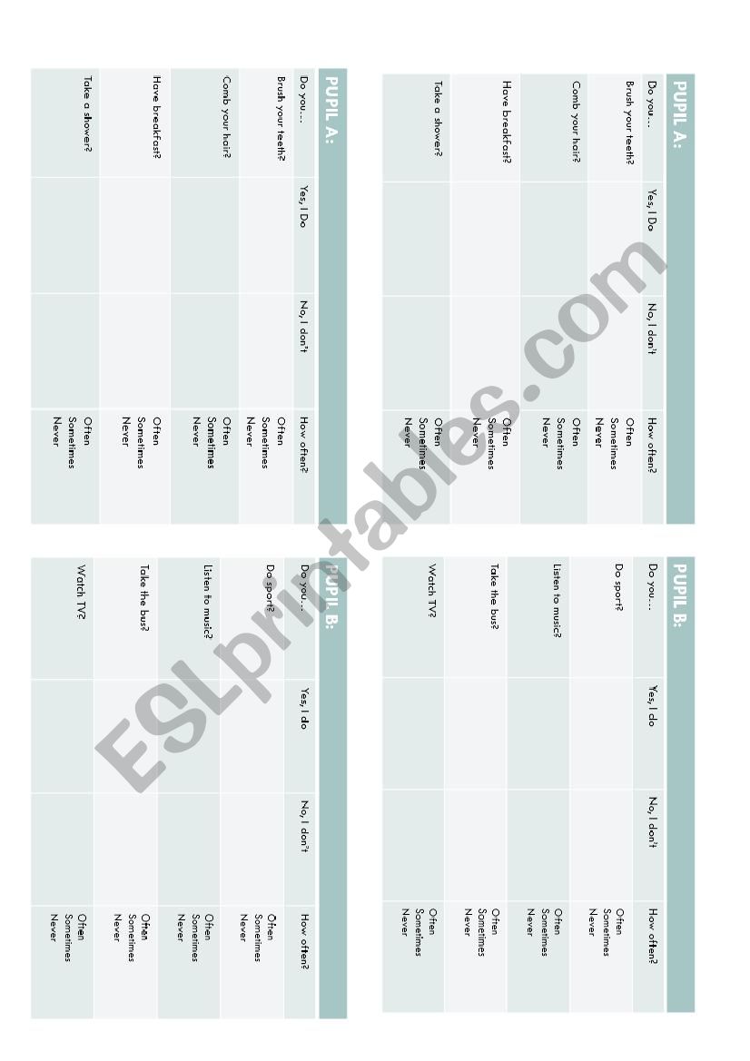 morning routine worksheet worksheet