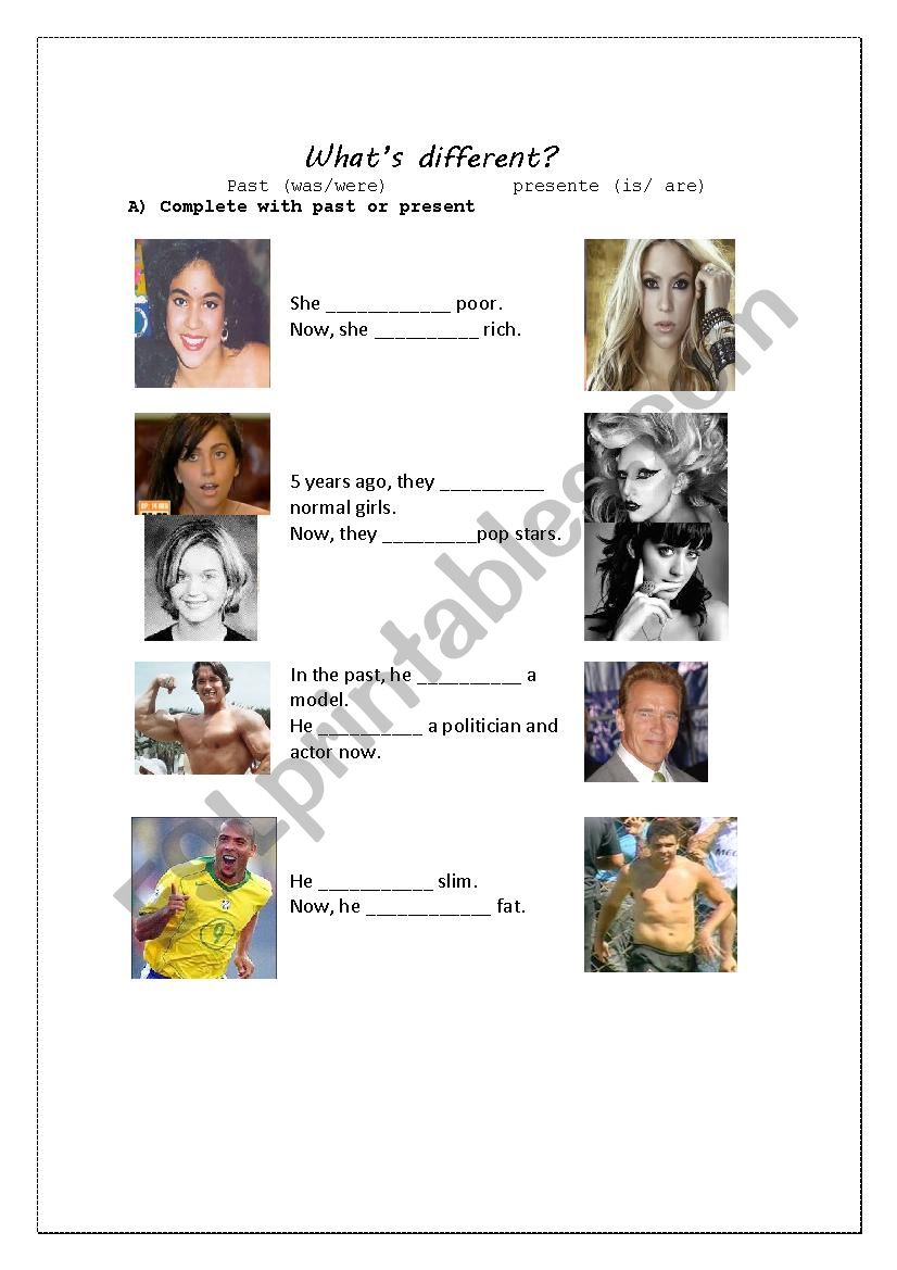 Was Were worksheet