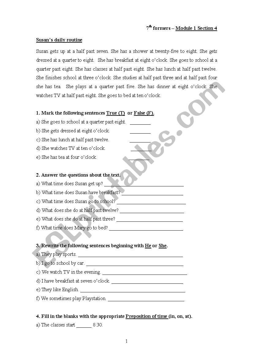 Family memebers worksheet