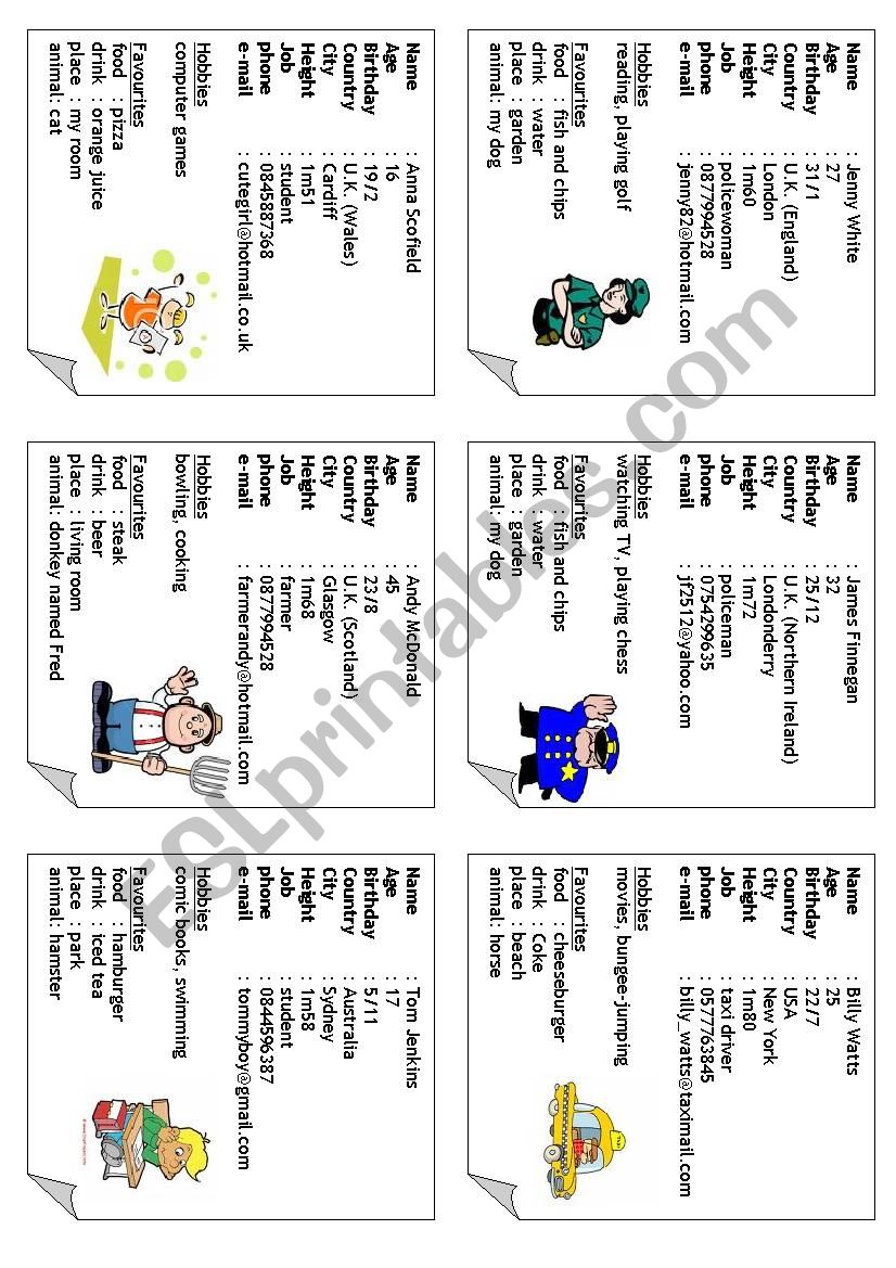 GETTING TO KNOW EACH OTHER worksheet