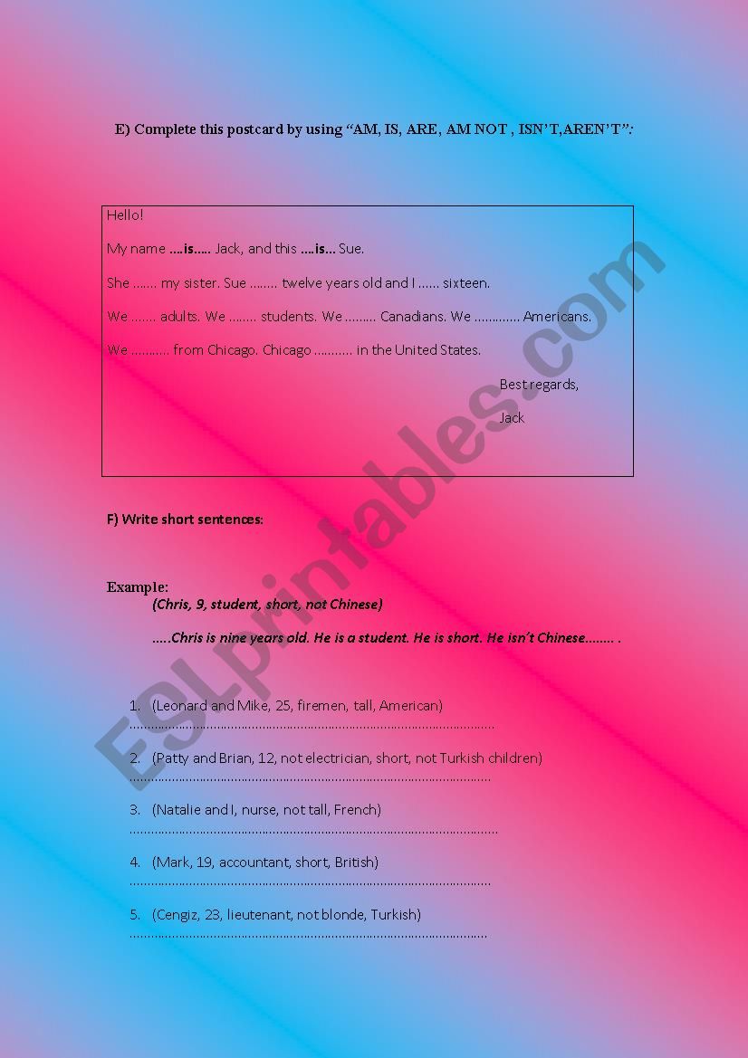 cordinal numbers worksheet