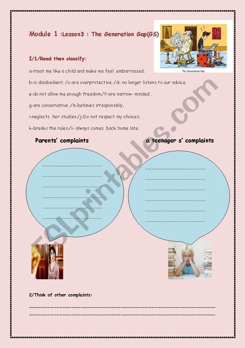 MODULE1 LESSON 2 9TH FORM worksheet