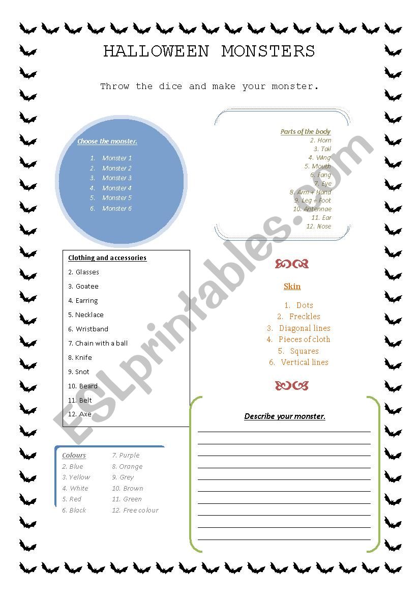 Halloween worksheet worksheet