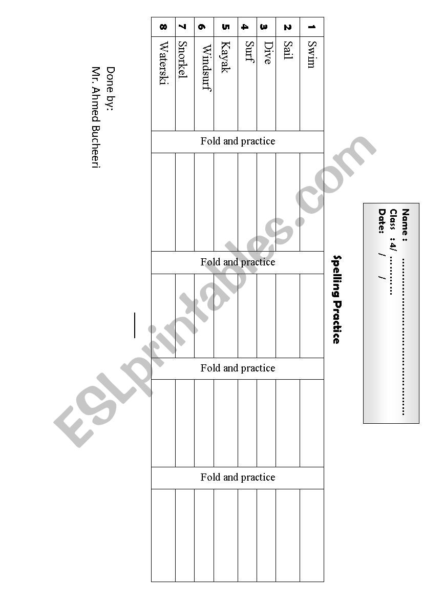 Dictation practice worksheet