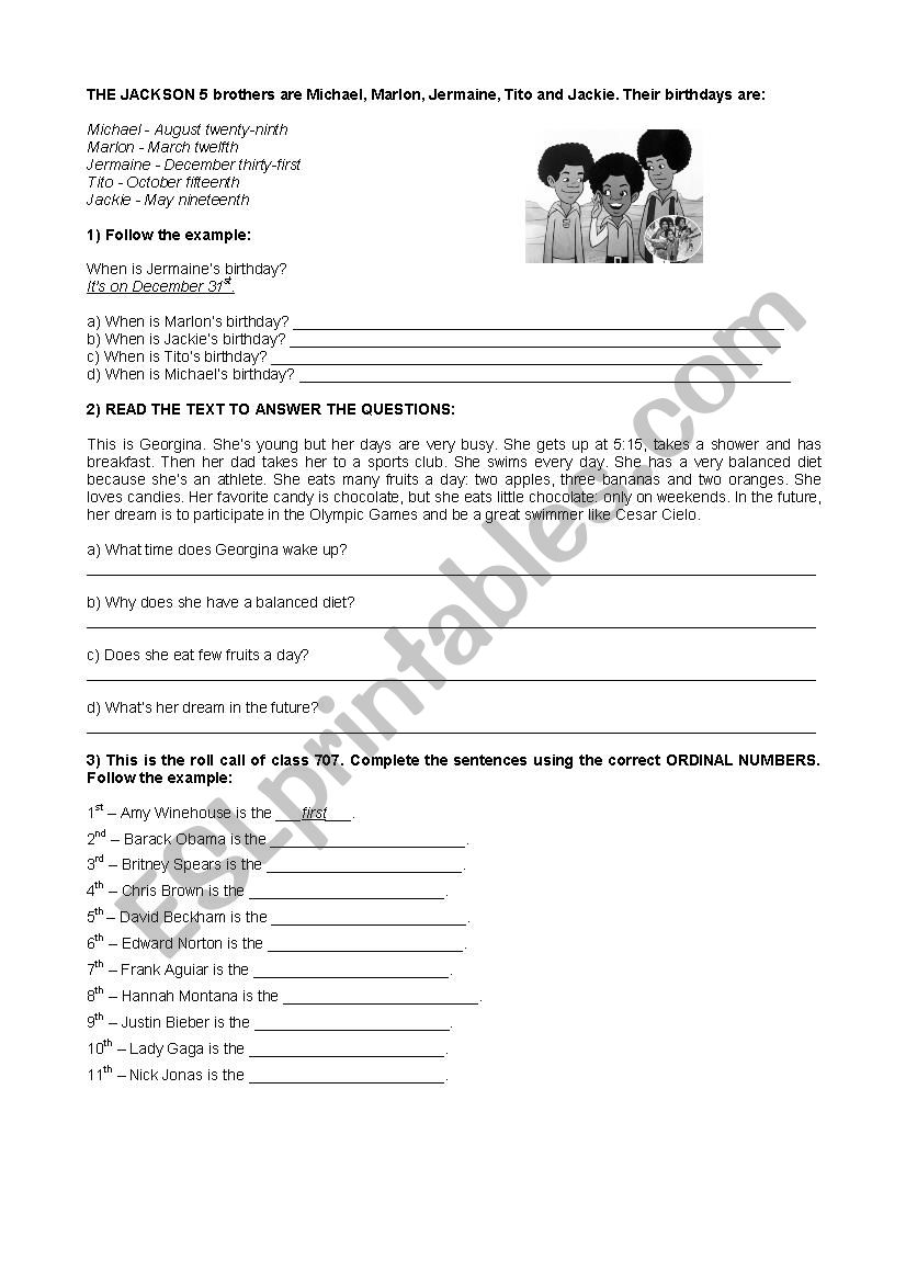 English Grammar Test worksheet