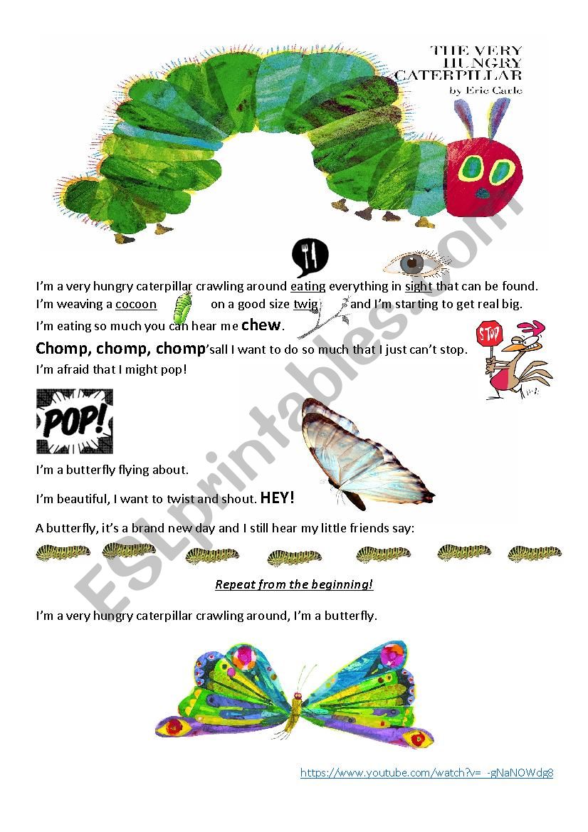 The very hungry caterpillar song