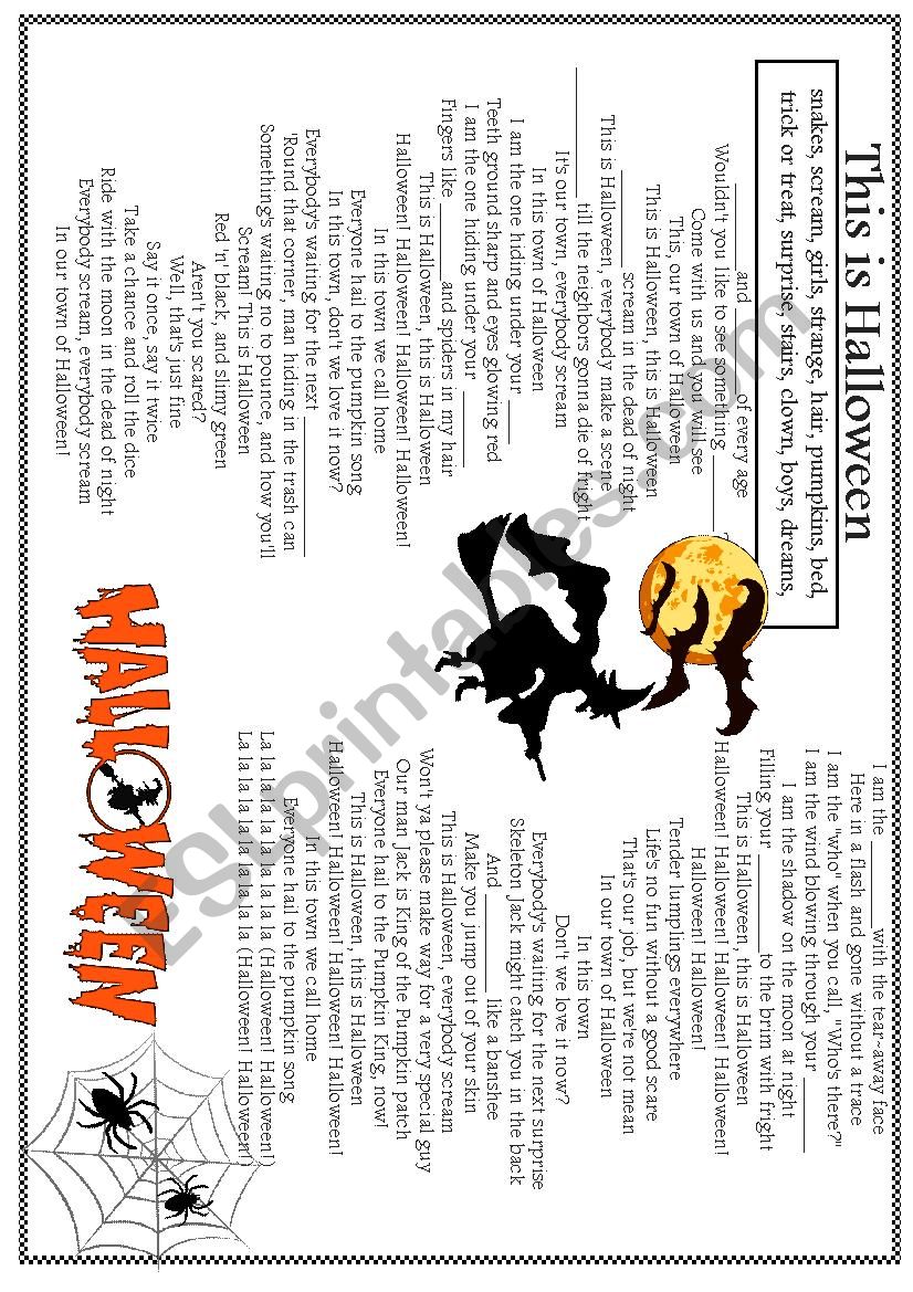 This is Halloween worksheet