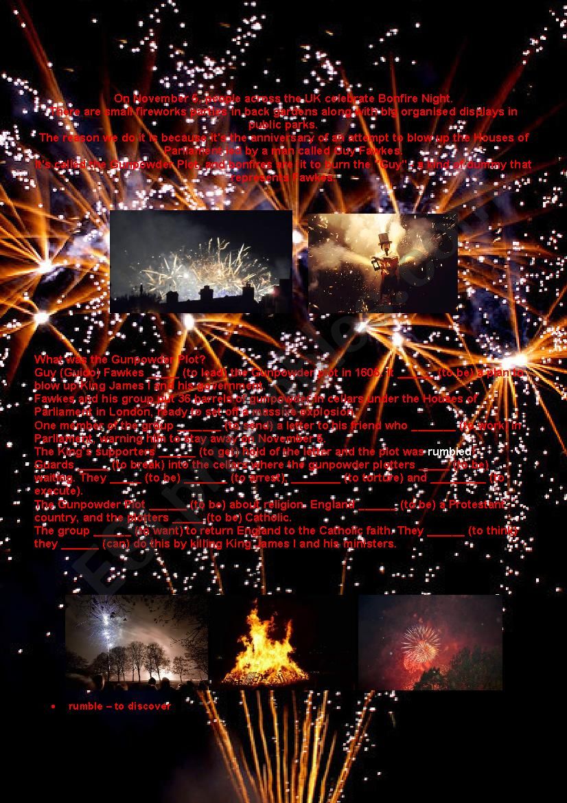 Bonfire Night - A Celebration in Great Britain