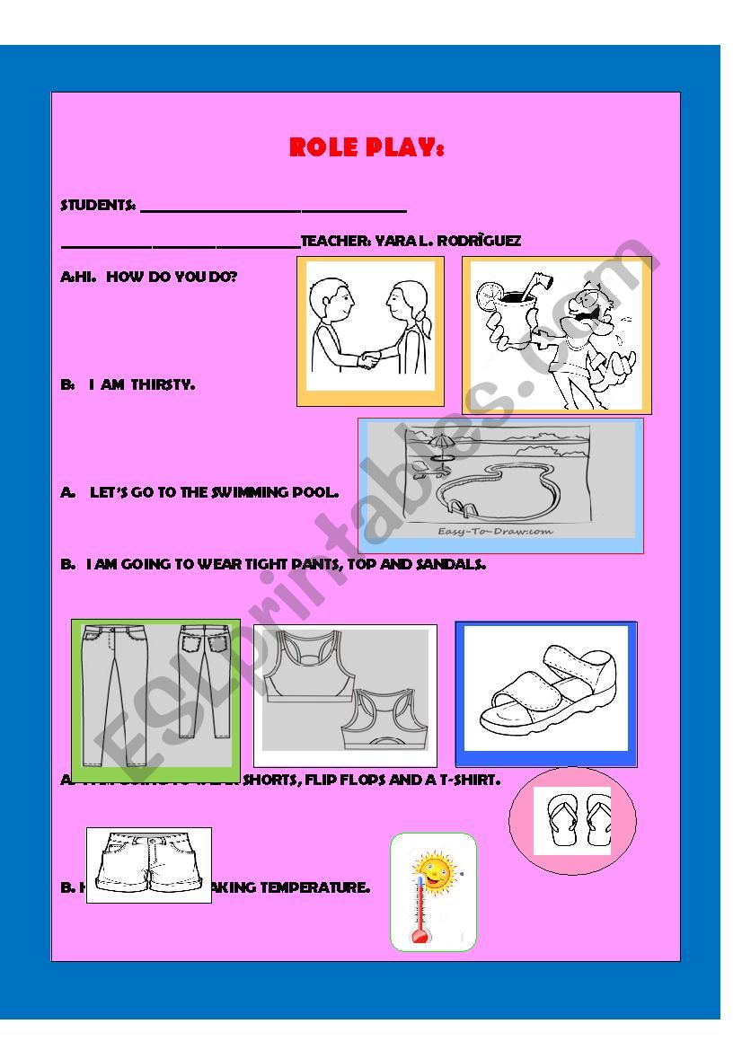 WEATHER AND CLOTHES ORAL PRESENTATION 