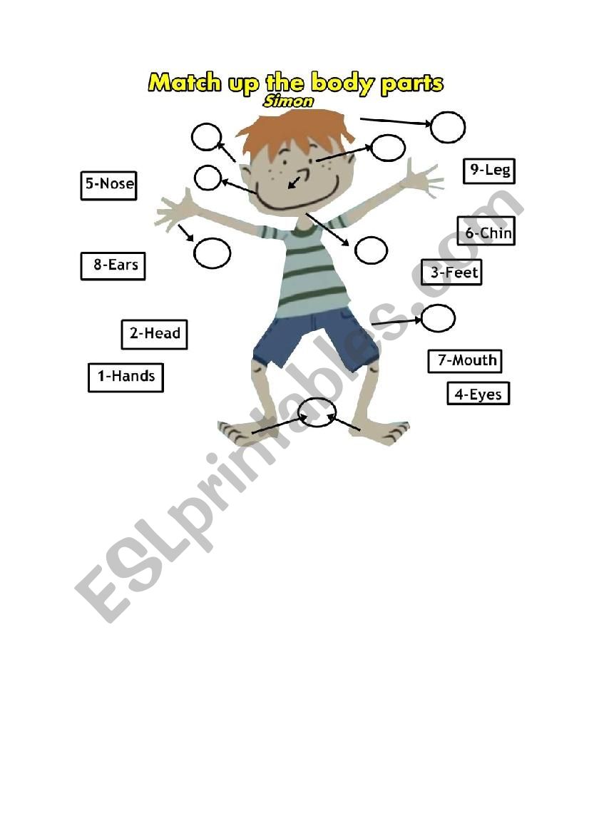 Body Parts worksheet